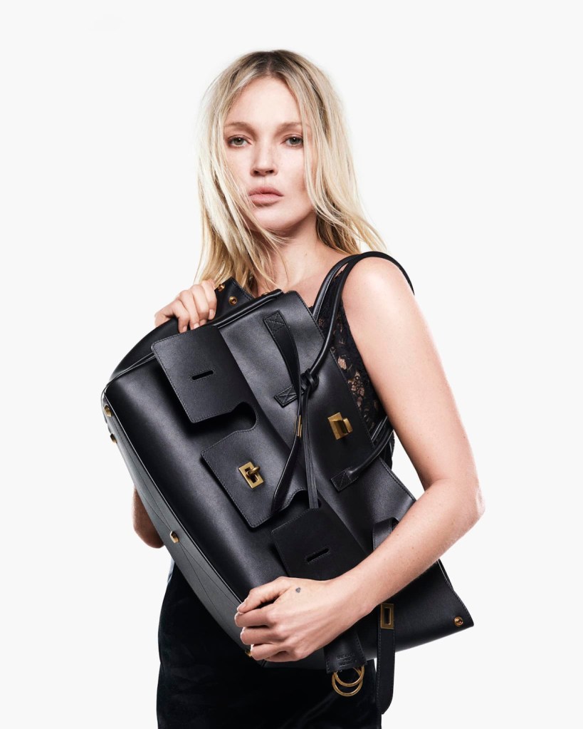 Balenciaga ‘Bel Air’ Handbags 2024 : Kate Moss by Mario Sorrenti