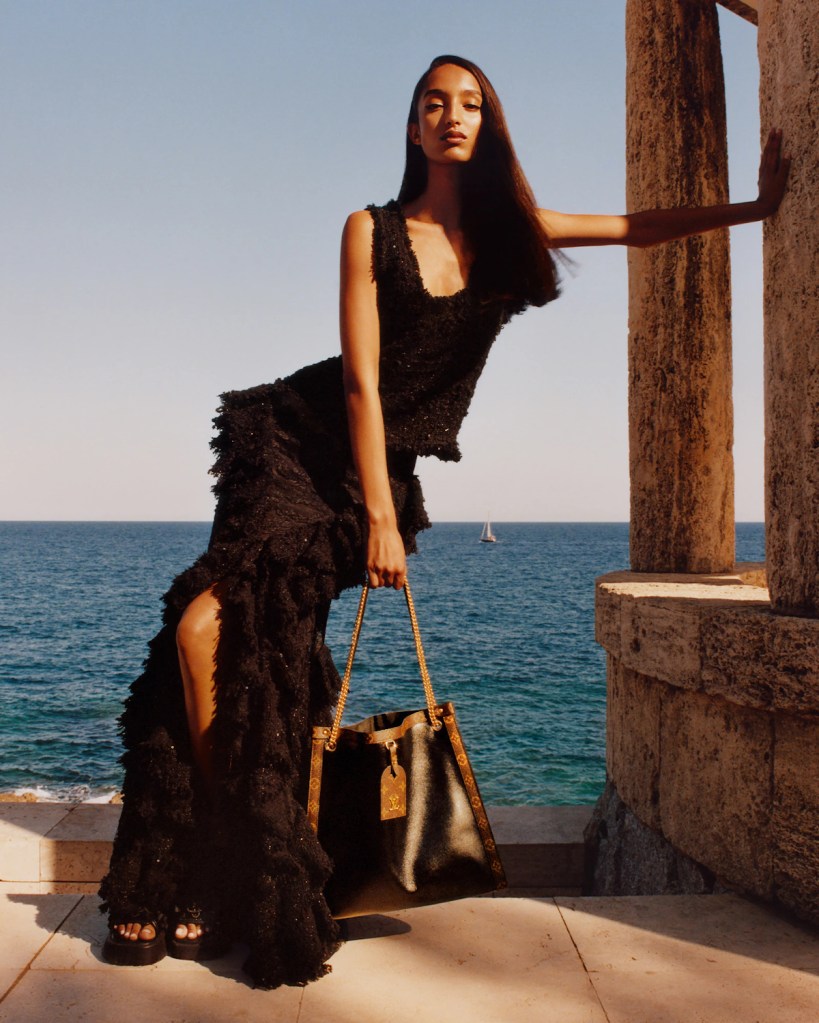 Louis Vuitton Cruise 2025 : Mona Tougaard, Larissa Moraes & Cara Schadel by Jamie Hawkesworth