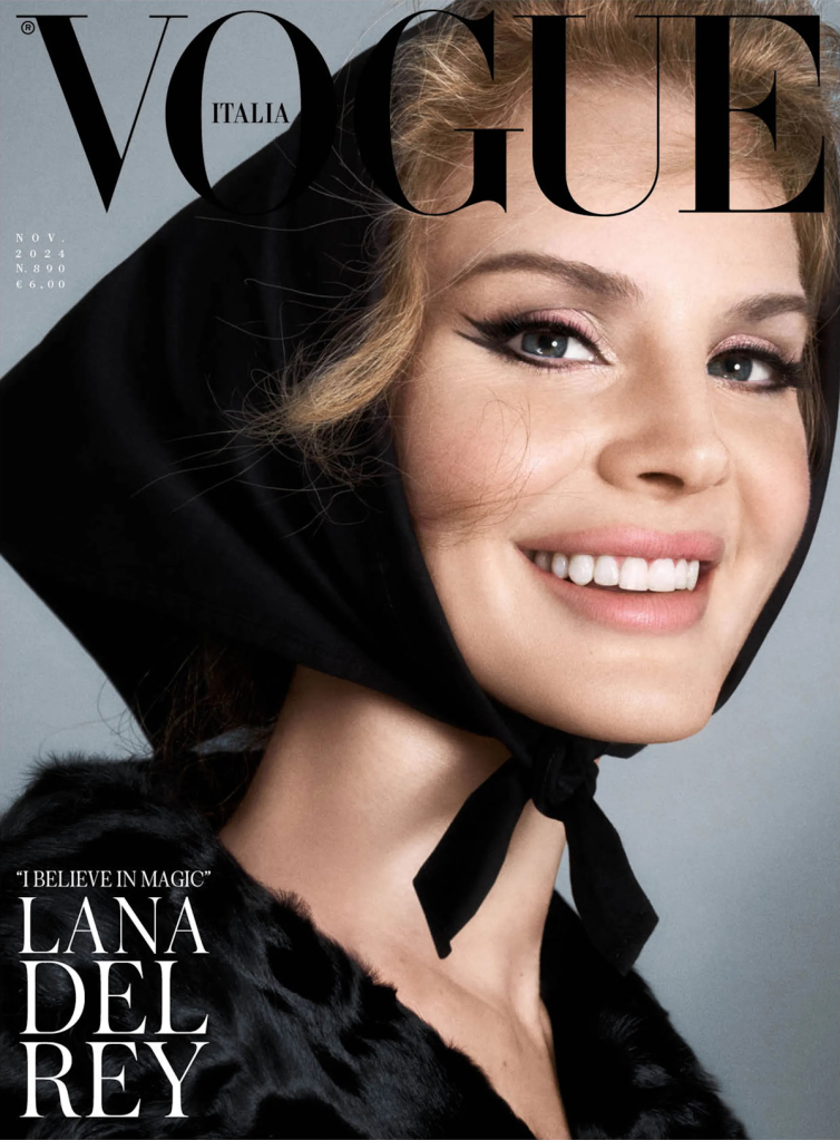 Vogue Italia November 2024 : Lana Del Rey by Steven Meisel