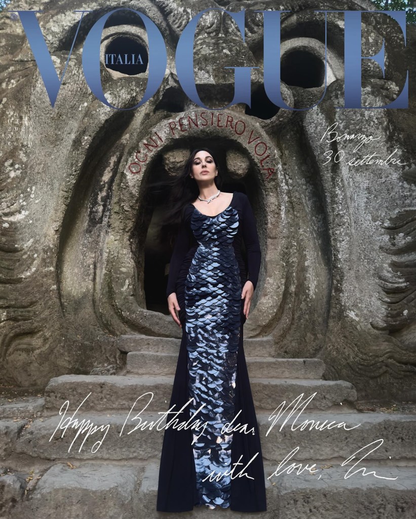 Vogue Italia October 2024 : Monica Bellucci by Tim Burton